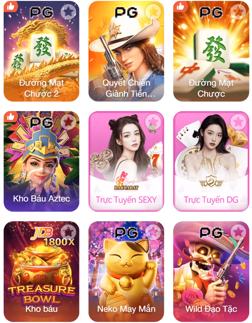 Sảnh game hot nhất tại OK99